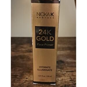 Nicka K New York 24K Gold Face Primer Hydrate Illuminate 1.01fl.oz/30mL